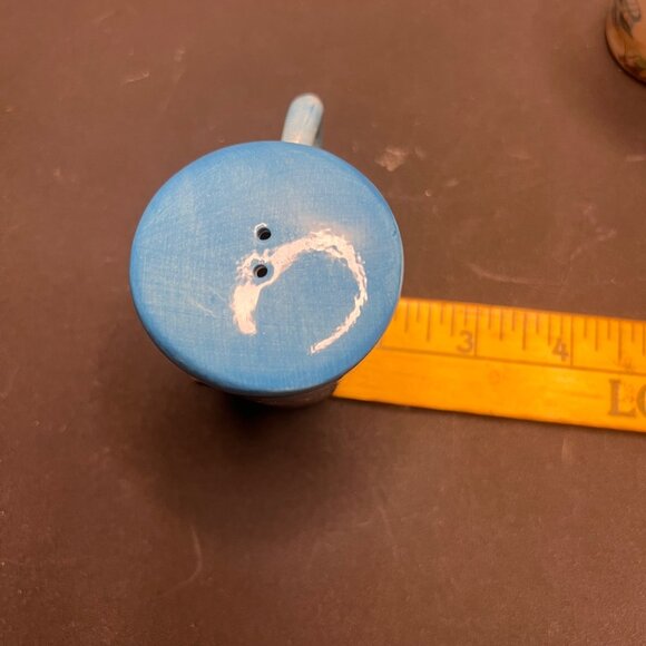 Puerto Rico Ceramic Cup Salt & Pepper Shaker Set Tropical Beach Scene Design - Picture 9 of 12